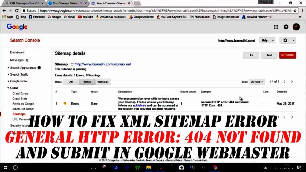 SITEMAP GENERAL HTTP ERROR 404 NOT FOUND