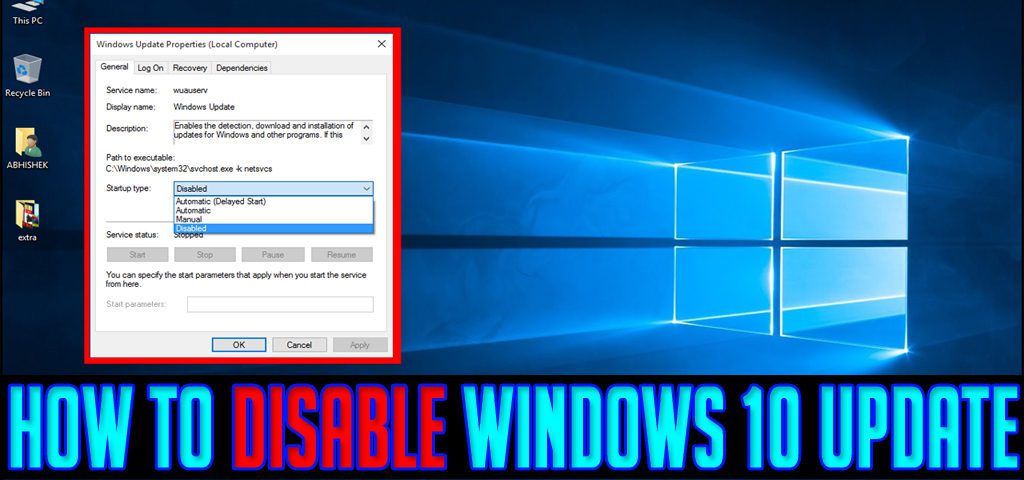 disable windows 10 automatic update