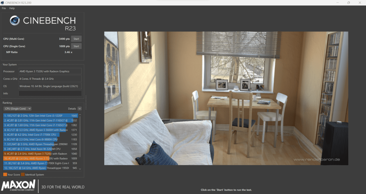 lenovo ideapad slim 1 ryzen 3 benchmark