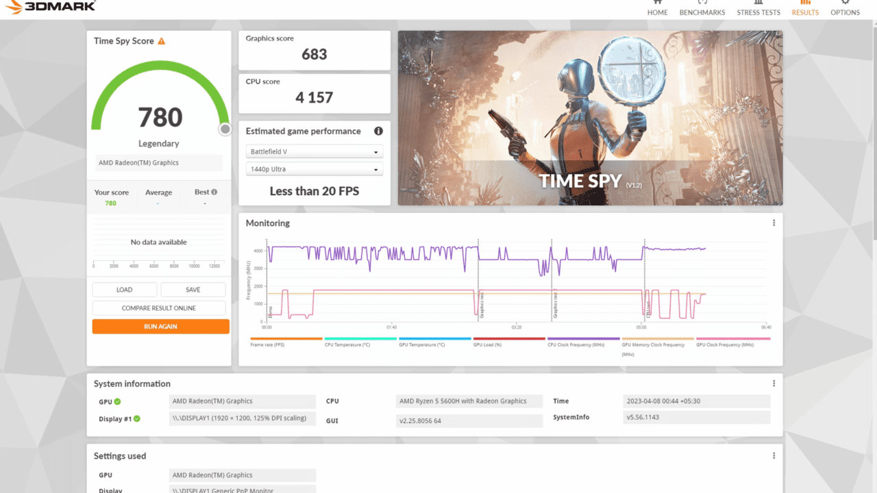 Asus Vivobook 16x Ryzen 5 5600h PC Mark test