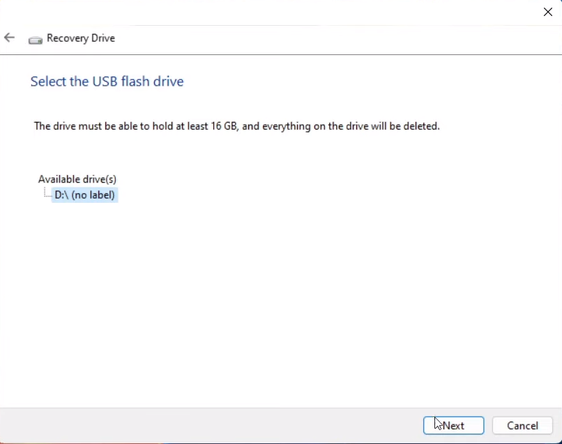 How to Create Recovery Drive in Windows 11