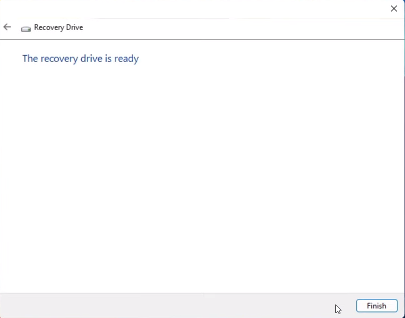 How to Create Recovery Drive in windows 11