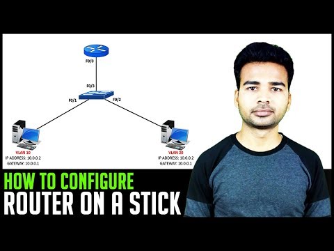 How to configure Router on a stick (Inter VLAN Routing) | (VLAN PART 5) | CCNA 2018