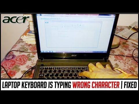 Laptop keyboard typing wrong character | How to repair Acer laptop keyboard &amp; disable fn key from os