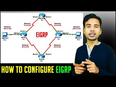 How to configure EIGRP in Packet Tracer | Routing Part 5 | CISCO CCNA Training 2018