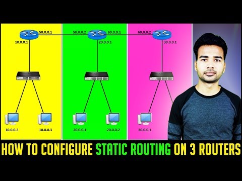 How to configure Static Routing on 3 Routers in packet tracer | ROUTING PART 3 | CCNA Tutorial 2018