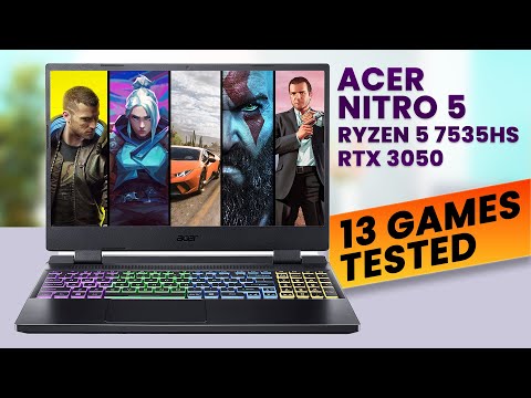 Acer Nitro 5 Ryzen 5 7535HS RTX 3050 Gaming Test 🔥