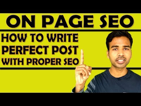 ON PAGE SEO | HOW TO WRITE PERFECT POST WITH PROPER SEO | WEBSITE MAKING (PART 6)