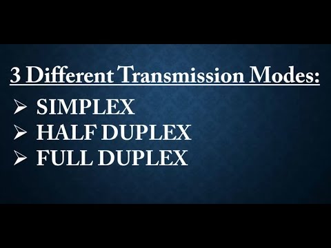 Simplex | Half Duplex | Full Duplex