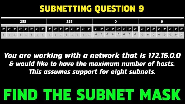 subnetting questions 9