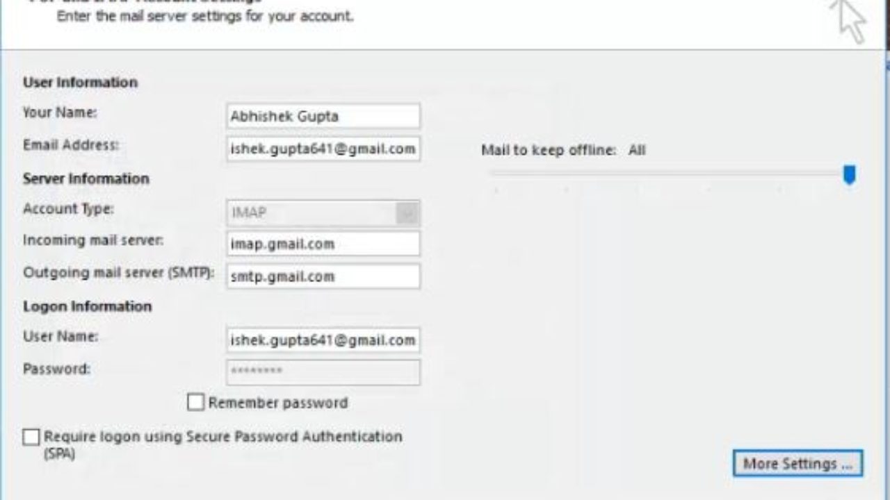 add gmail account to outlook 2010 using imap add gmail account to outlook 2010 using imap